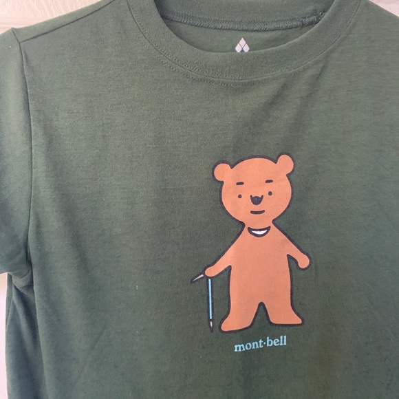 MontBell Kids T-Shirt Bear Small - Picture 1 of 6
